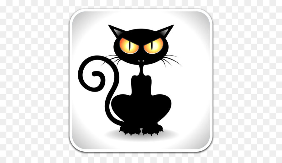 Black cat Kitten Clip art Halloween - Cat png download - 512*512 - Free Transparent Cat png Download.