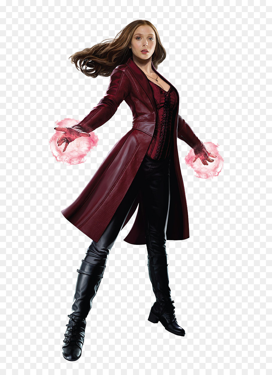 Wanda Maximoff Captain America Quicksilver Rogue Marvel Cinematic Universe - Scarlet Witch PNG Transparent Picture png download - 736*1226 - Free Transparent  png Download.
