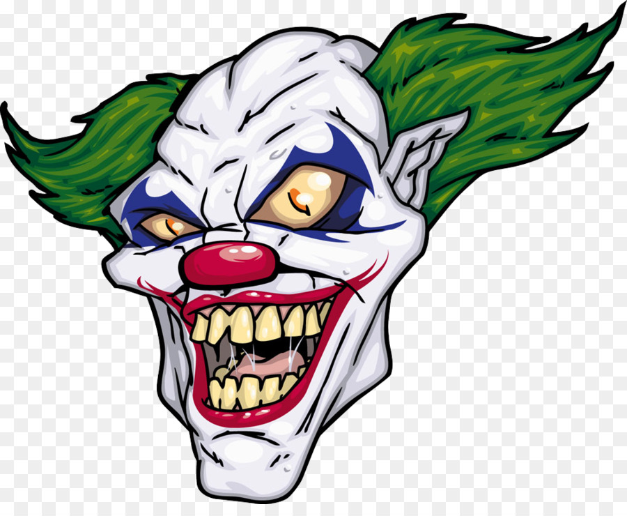 Joker Evil clown Illustration - Horror clown png download - 1000*803 - Free Transparent Joker png Download.