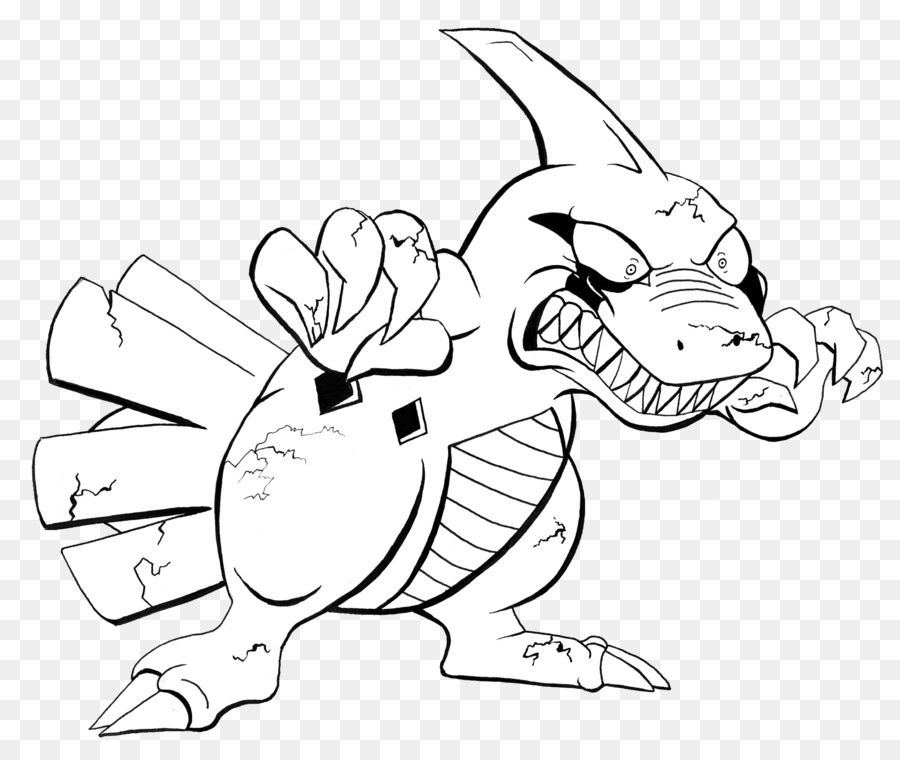 mammal-drawing-line-art-clip-art-scary-face-png-download-900-746