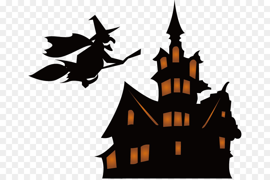 Halloween Scary Games - FREE! Witchcraft Silhouette - Back to the castle witch png download - 711*596 - Free Transparent Halloween Scary Games  Free png Download.