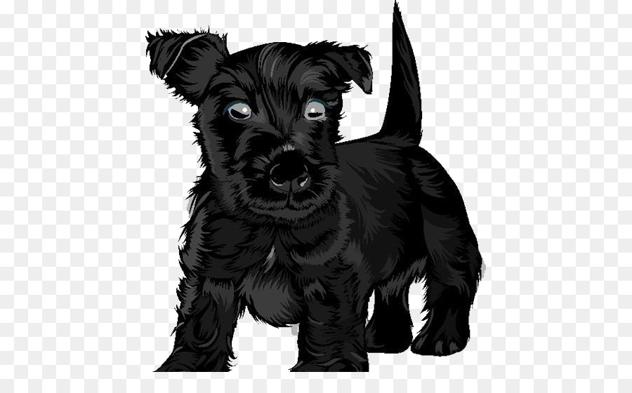 Scottish Terrier Black Russian Terrier Puppy Clip art - Textured black puppy png download - 485*560 - Free Transparent Scottish Terrier png Download.