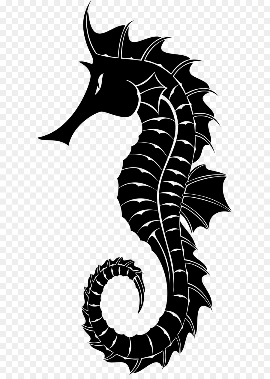 Silhouette Great seahorse Clip art - Seahorse PNG png download - 1180*2262 - Free Transparent Great Seahorse png Download.