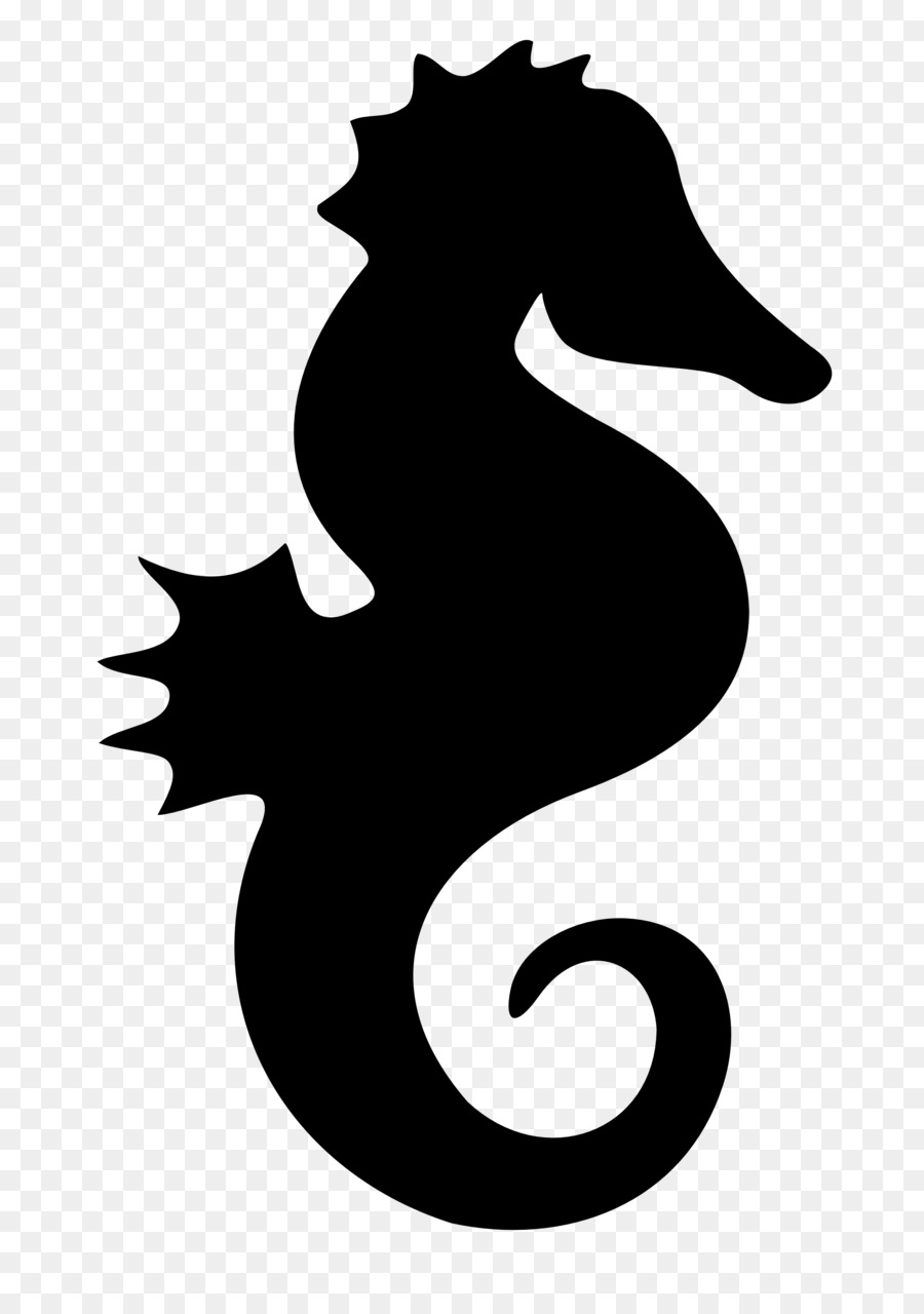 Seahorse Silhouette Clip art - silhouettes vector png download - 2555*3613 - Free Transparent  Seahorse png Download.