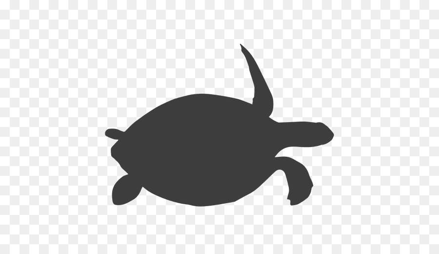 Sea Turtle Silhouette Vector
