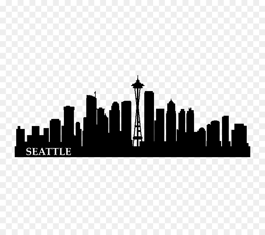 Downtown Seattle Wall decal Skyline Cityscape New York City - cityscape png download - 800*800 - Free Transparent Downtown Seattle png Download.