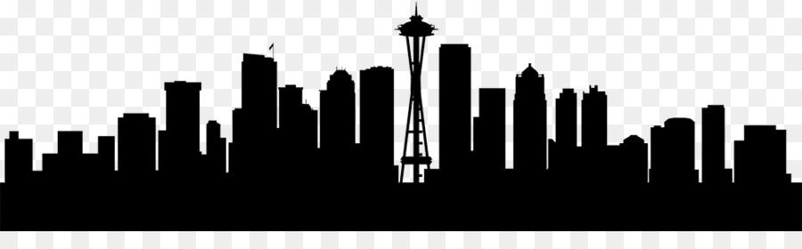 Seattle Wall decal Sticker Skyline - seattle skyline png download - 1000*289 - Free Transparent Seattle png Download.