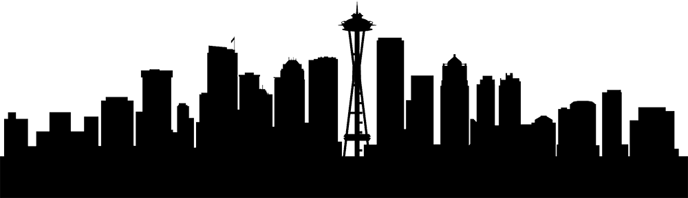 Seattle Wall decal Sticker Skyline - seattle skyline png download ...