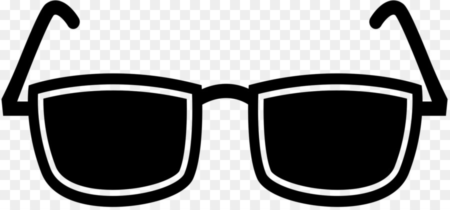 Sunglasses Goggles Clip art Black & White - M -  png download - 1847*854 - Free Transparent Glasses png Download.