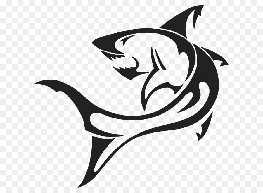 Shark Tattoo Flash Tribe - shark png download - 700*660 - Free Transparent Shark png Download.