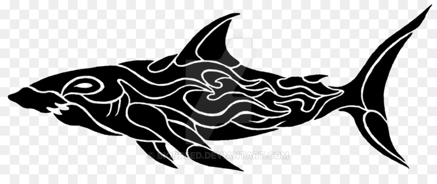 Great white shark Tattoo Tribe - tribal Shark png download - 1024*431 - Free Transparent Shark png Download.