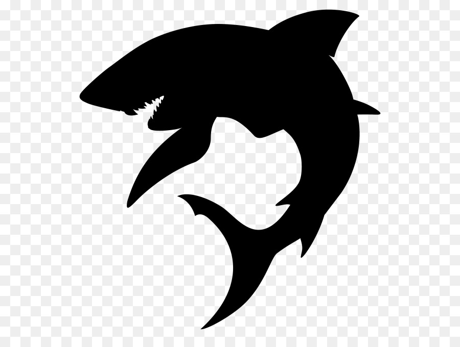 Shark Silhouette - shark png download - 624*664 - Free Transparent Shark png Download.