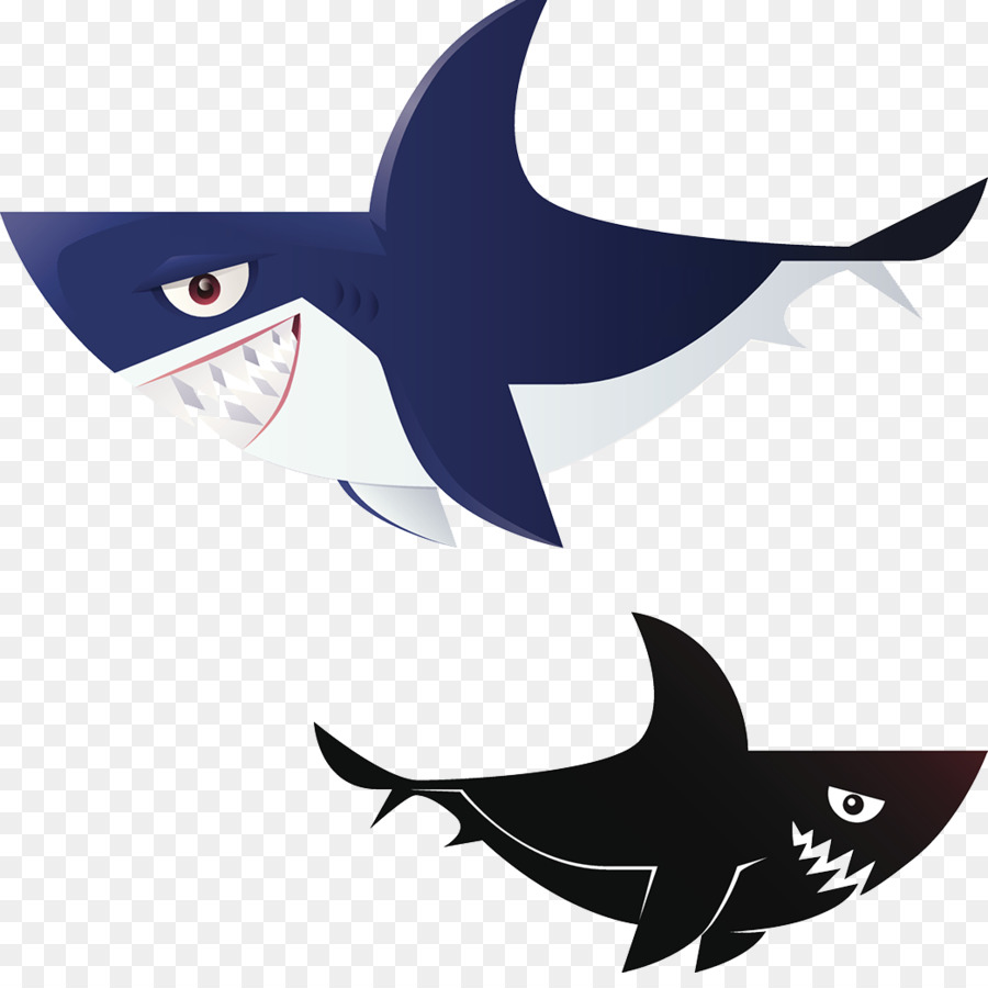 Shark Cartoon Illustration - Big white shark cartoon image png download - 1045*1029 - Free Transparent Shark png Download.
