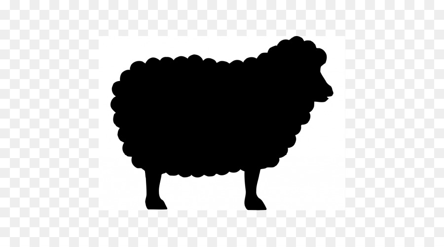 Sheep Silhouette Clip art - black sheep png download - 500*500 - Free Transparent Sheep png Download.