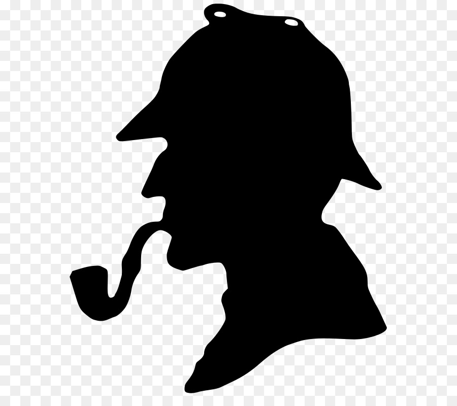 Sherlock Holmes Museum 221B Baker Street Dr. John Watson - Silhouette png download - 635*782 - Free Transparent Sherlock Holmes png Download.