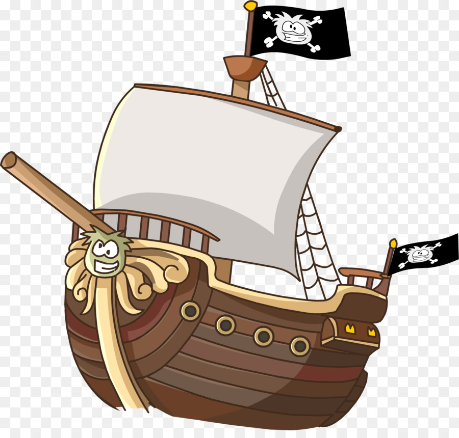 Cartoon Ship Piracy Clip art - Cartoon Pirate Ship png download - 1900*1784 - Free Transparent  Cartoon png Download.