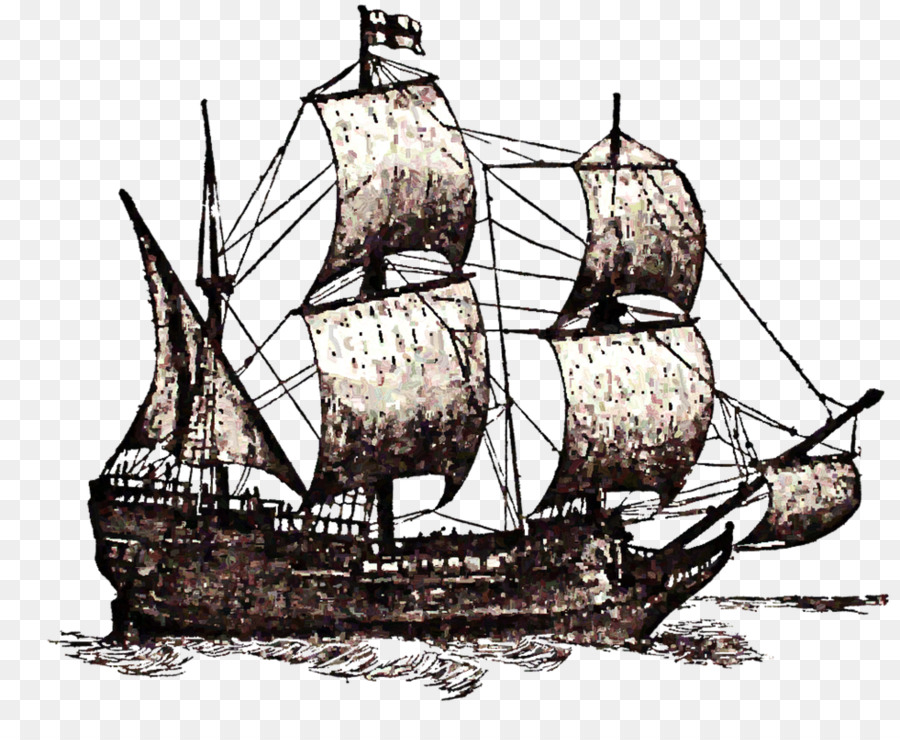 Mayflower II Drawing Ship Clip art - 14th png download - 981*800 - Free Transparent Mayflower png Download.