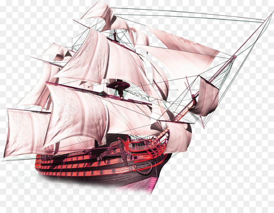 Sailing ship - Hand-painted sailing voyage png download - 1408*1065 - Free Transparent Sailing Ship png Download.