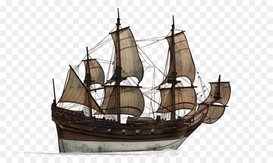 Sailing ship Caravel Man-of-war Full Rigged Pinnace - Sailing png download - 1920*1152 - Free Transparent Ship png Download.
