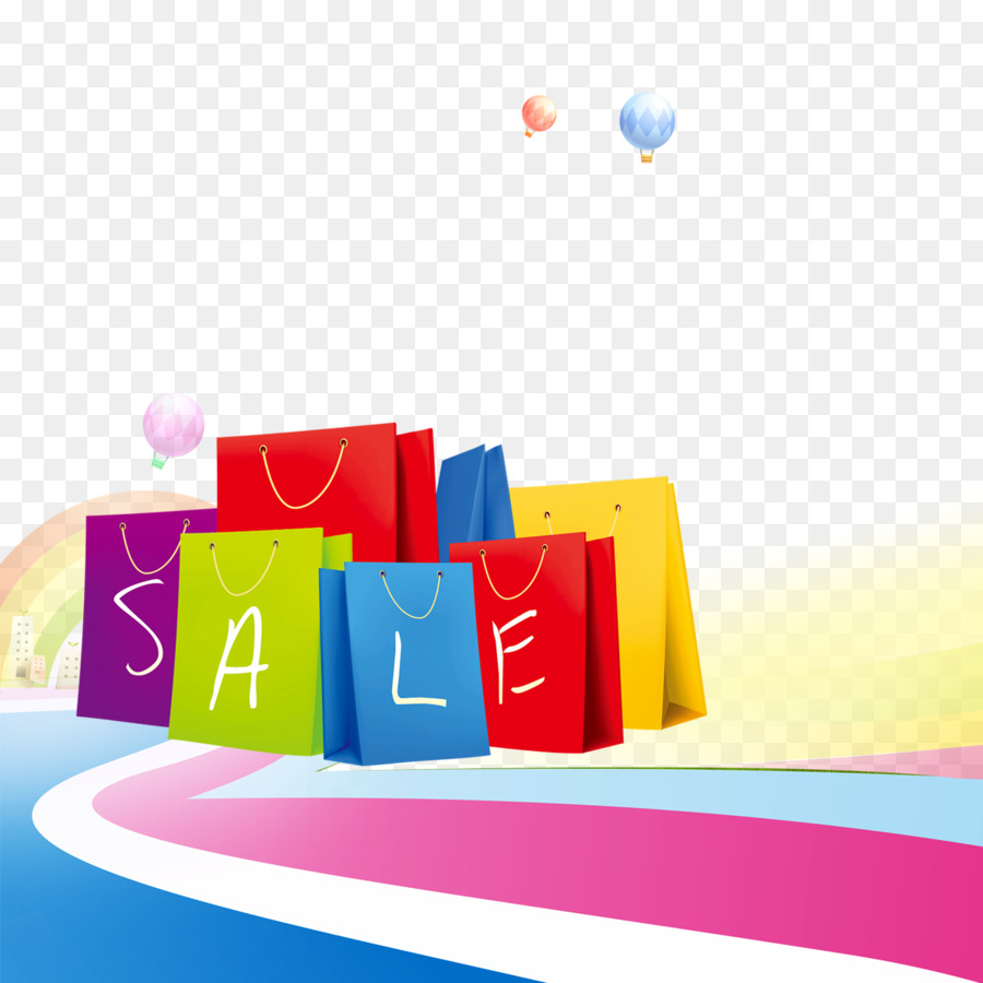 Shopping bag Clip art - Creative shopping bags png download - 1181*1181 - Free Transparent Shopping png Download.