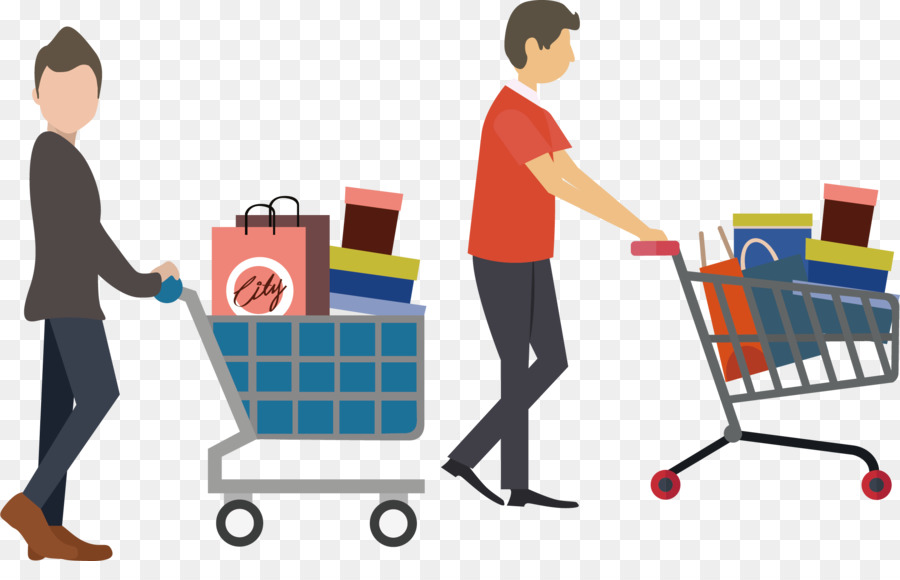 Shopping Flat design Icon - Cart man png download - 2083*1299 - Free Transparent Shopping png Download.