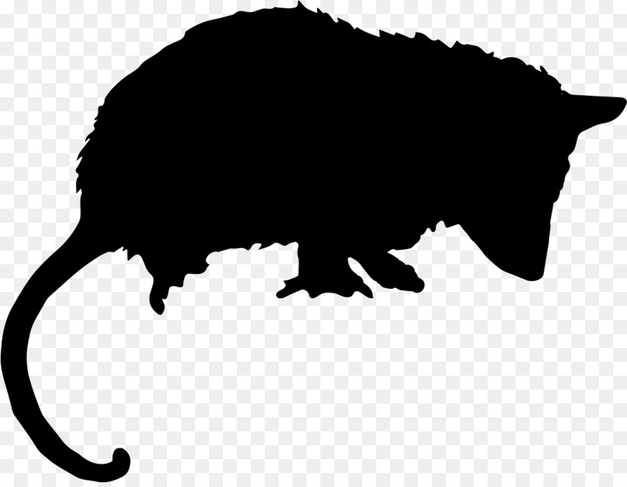 Opossum Drawing Silhouette - animal silhouettes png download - 981*756 - Free Transparent Opossum png Download.