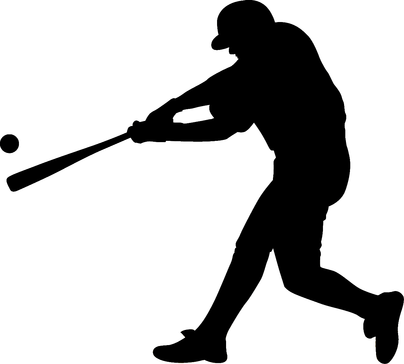 Baseball Batting Silhouette Clip art - baseball png download - 1301* ...