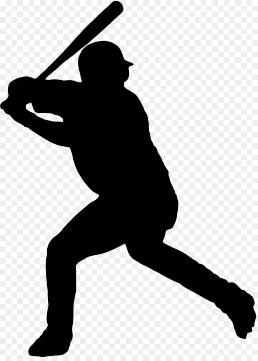 Baseball Player Silhouette Clip Art Image​