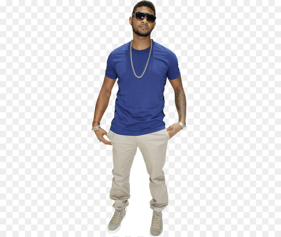 T-shirt Shoulder Sleeve Celebrity Cutouts Usher Life Size Cutout Jeans - T-shirt png download - 363*757 - Free Transparent Tshirt png Download.