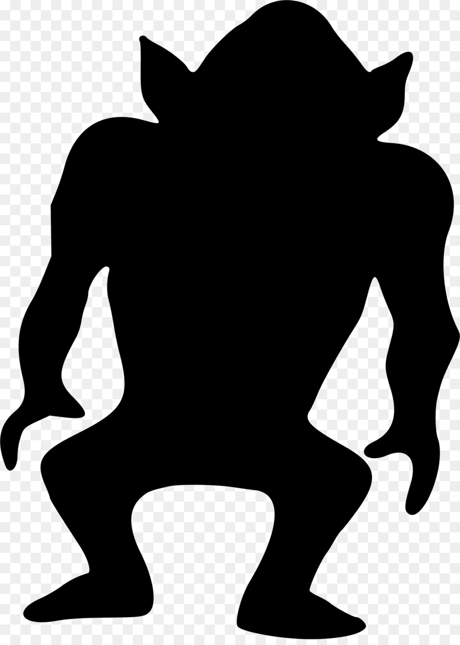Silhouette Monster Clip art - Silhouette png download - 1727*2396 - Free Transparent Silhouette png Download.