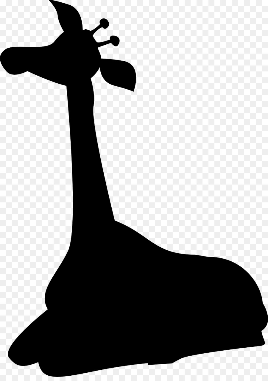 Giraffe Clip art Silhouette Neck Black -  png download - 910*1280 - Free Transparent Giraffe png Download.