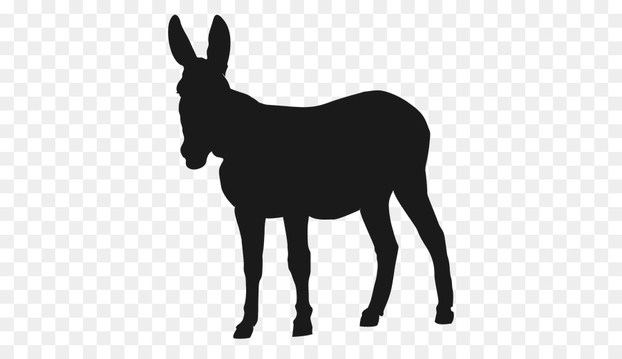 Donkey Silhouette Clip art - donkey png download - 512*512 - Free Transparent Donkey png Download.
