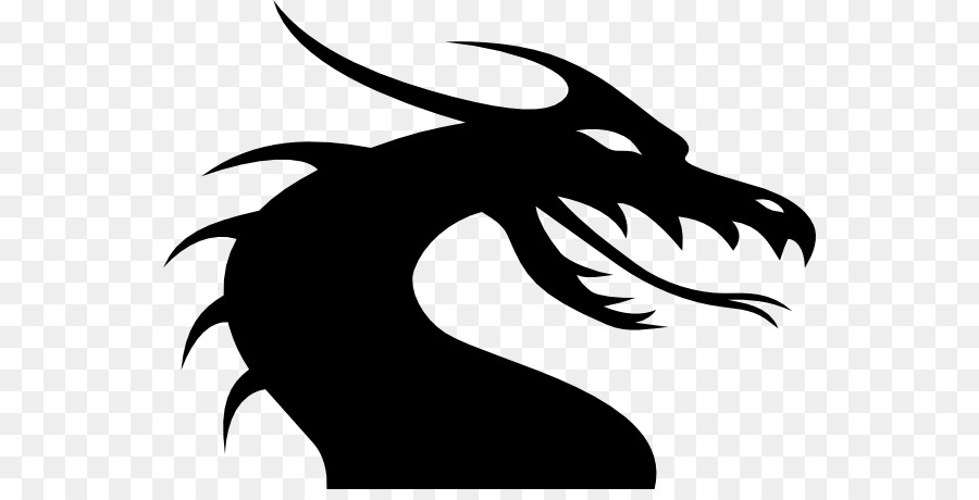 Silhouette Dragon Clip art - Silhouette png download - 695*720 - Free ...