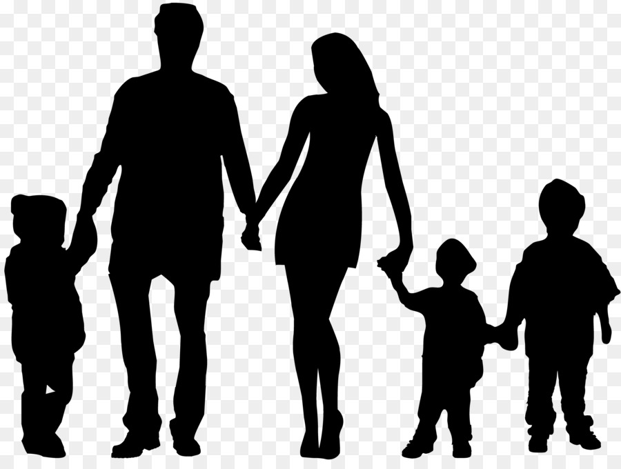 Free Silhouette Family Of 5, Download Free Silhouette Family Of 5 png ...