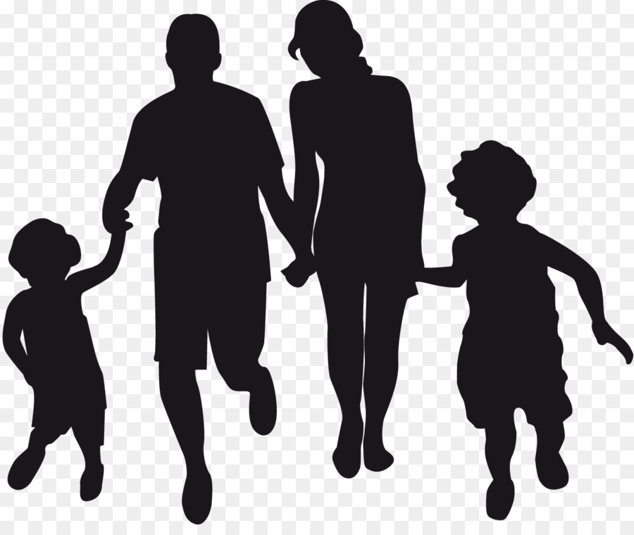 Holding hands Family Silhouette Clip art - Family png download - 960* ...