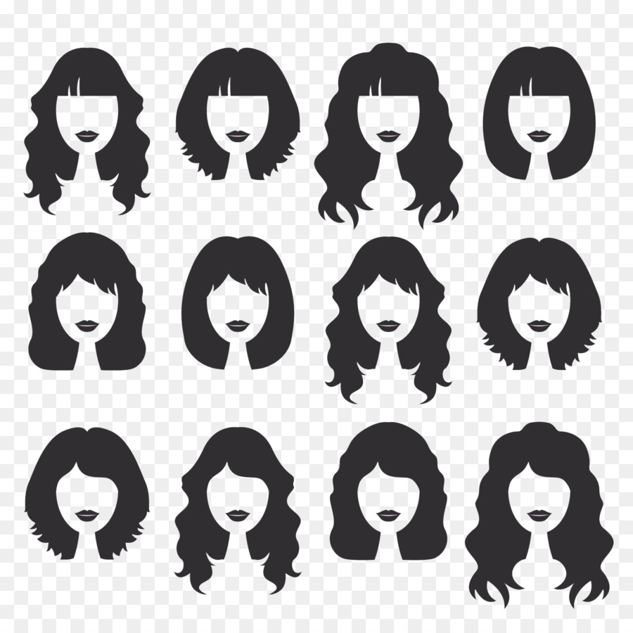 Hairstyle Beauty Parlour - Variety girls pull hair clip Free png download - 1600*1600 - Free Transparent  png Download.