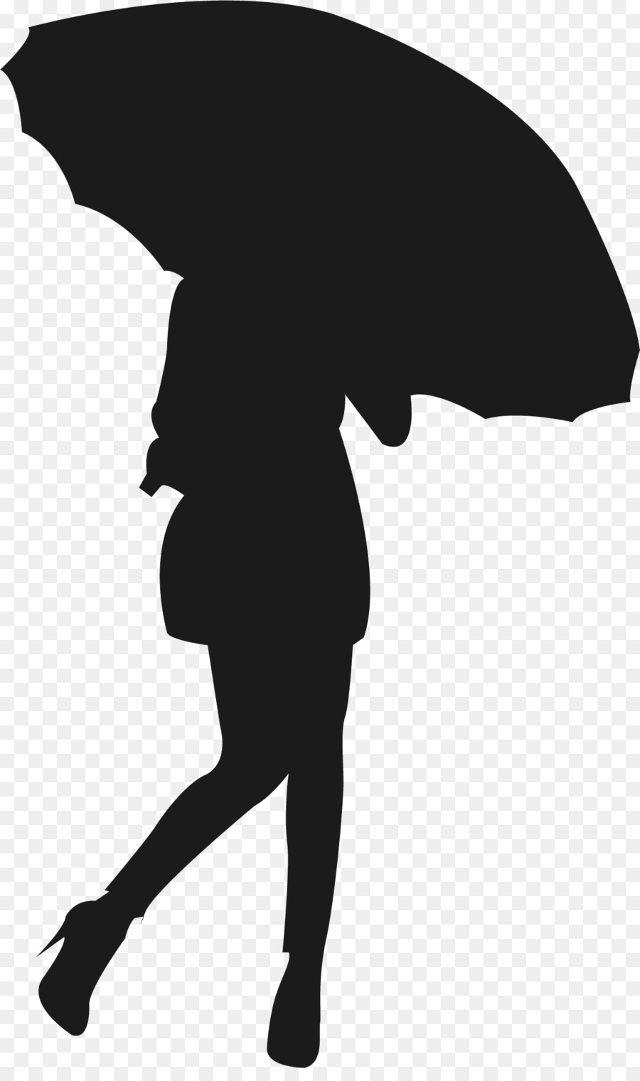 Silhouette Scalable Vector Graphics Umbrella Icon - Pedestrians in the rain png download - 1179*1968 - Free Transparent Silhouette png Download.