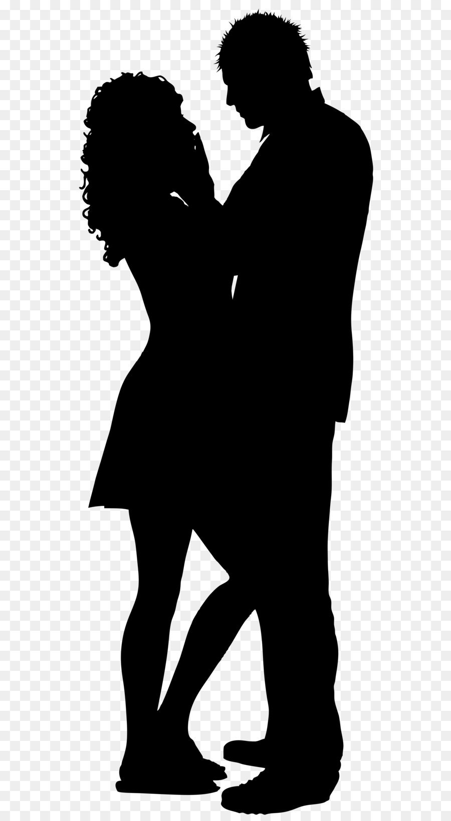 Scalable Vector Graphics - Couple Silhouette PNG Clip Art Image png download - 3181*8000 - Free Transparent Silhouette png Download.