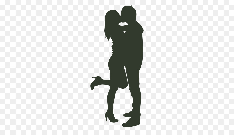 couple Kiss Silhouette - couple png download - 512*512 - Free Transparent Couple png Download.