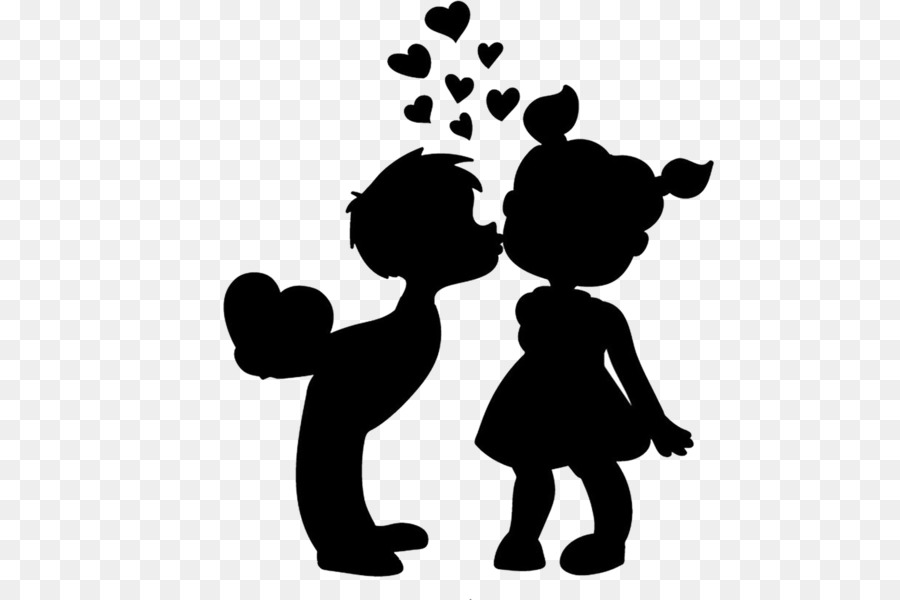 Silhouette Love Child Vector graphics Kiss - cajun png download - 600*600 - Free Transparent Silhouette png Download.