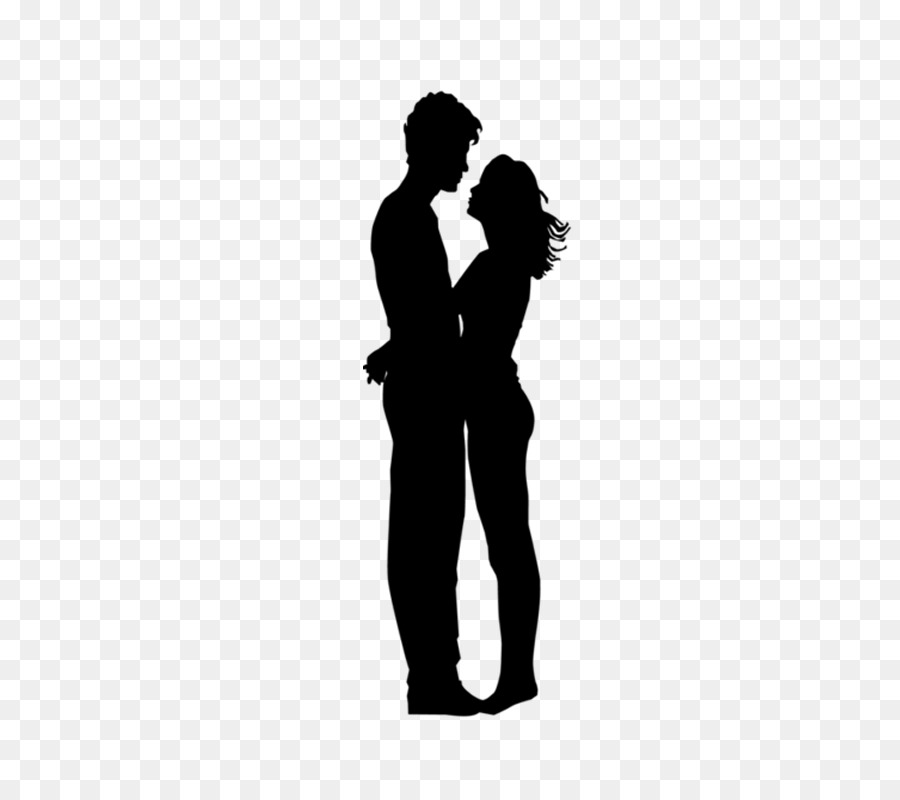 Silhouette Kiss - Silhouette png download - 600*800 - Free Transparent  png Download.