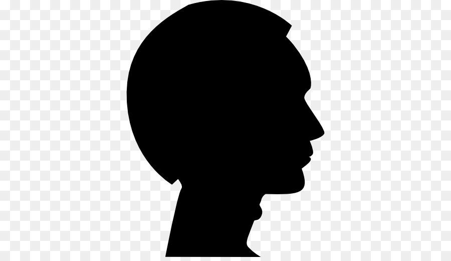 Silhouette Man's Head