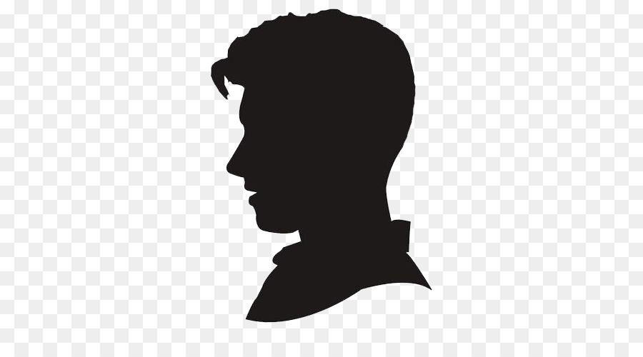 Silhouette Man's Head