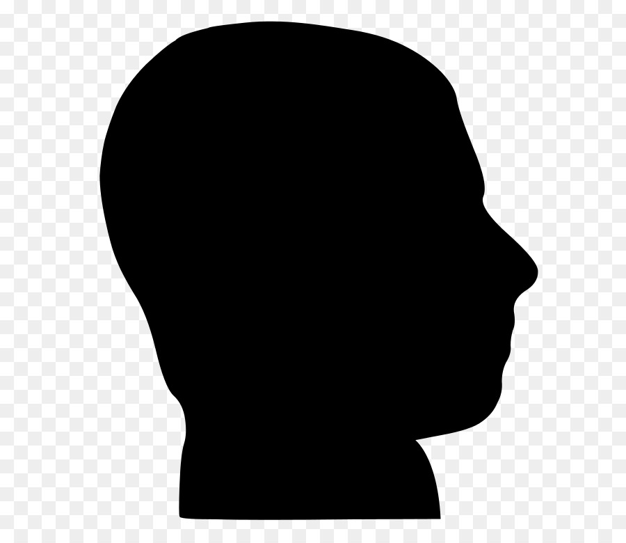 Silhouette Man's Head