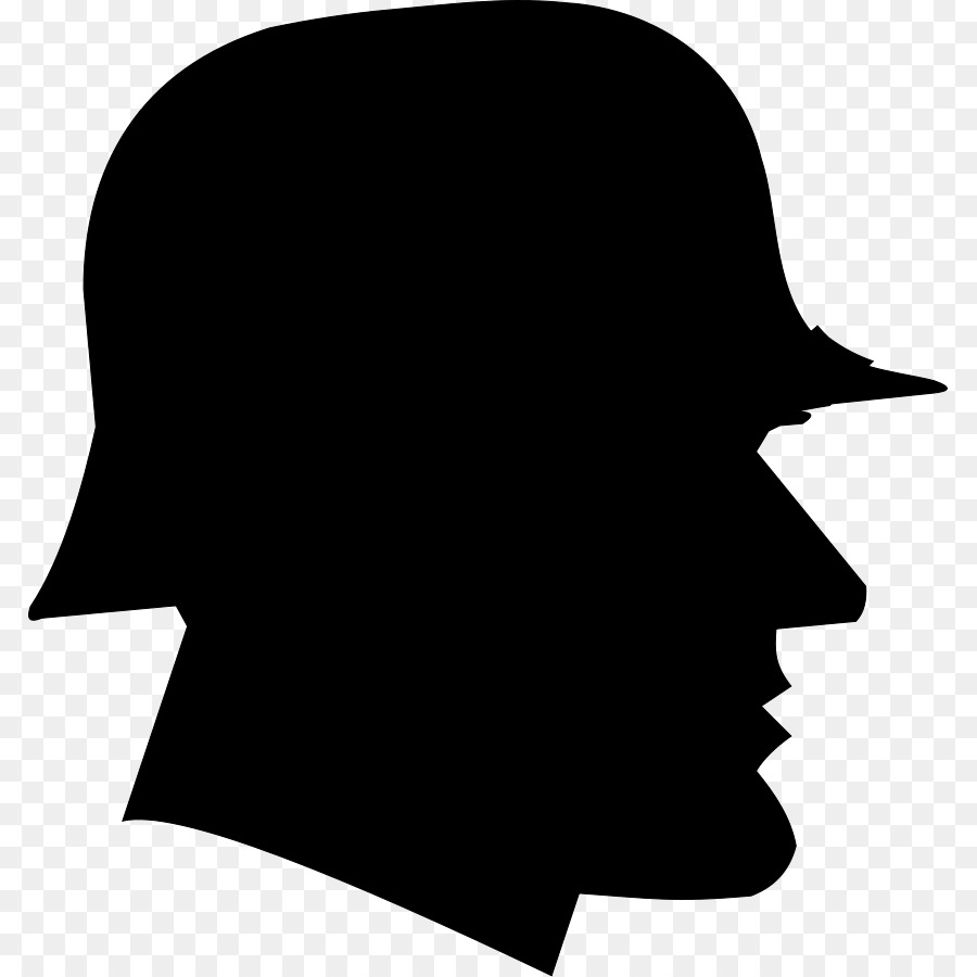 Silhouette Man's Head