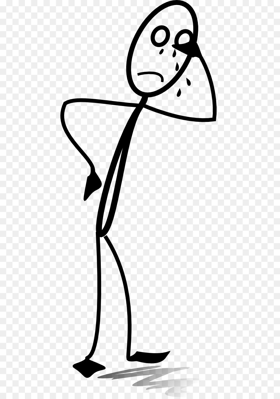 Stick figure Sadness Crying Clip art - Crying Student Cliparts png download - 512*1280 - Free Transparent Stick Figure png Download.