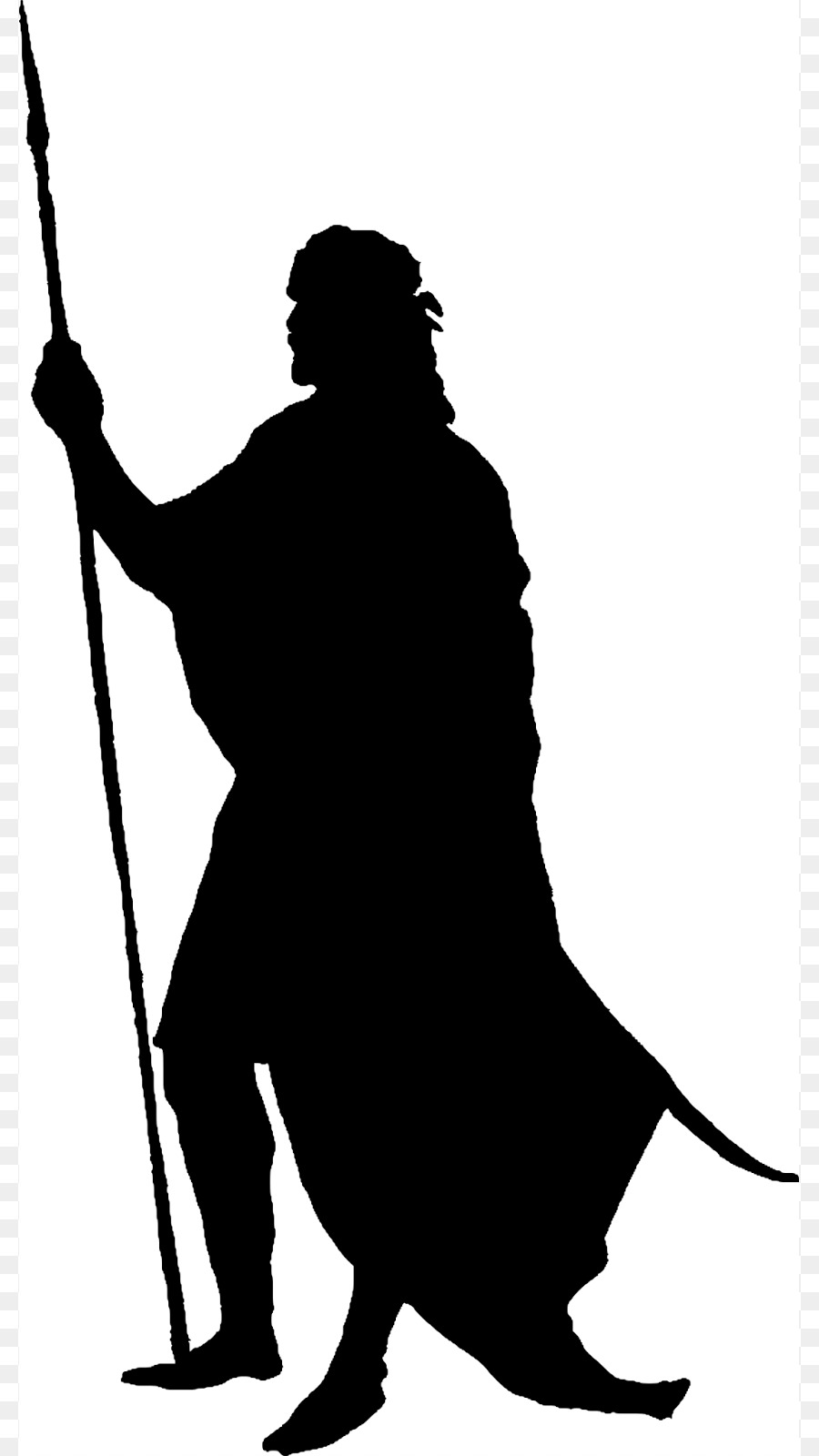 Middle Ages Man With Spear Computer Icons Clip art - Silhouette png download - 857*1600 - Free Transparent Middle Ages png Download.