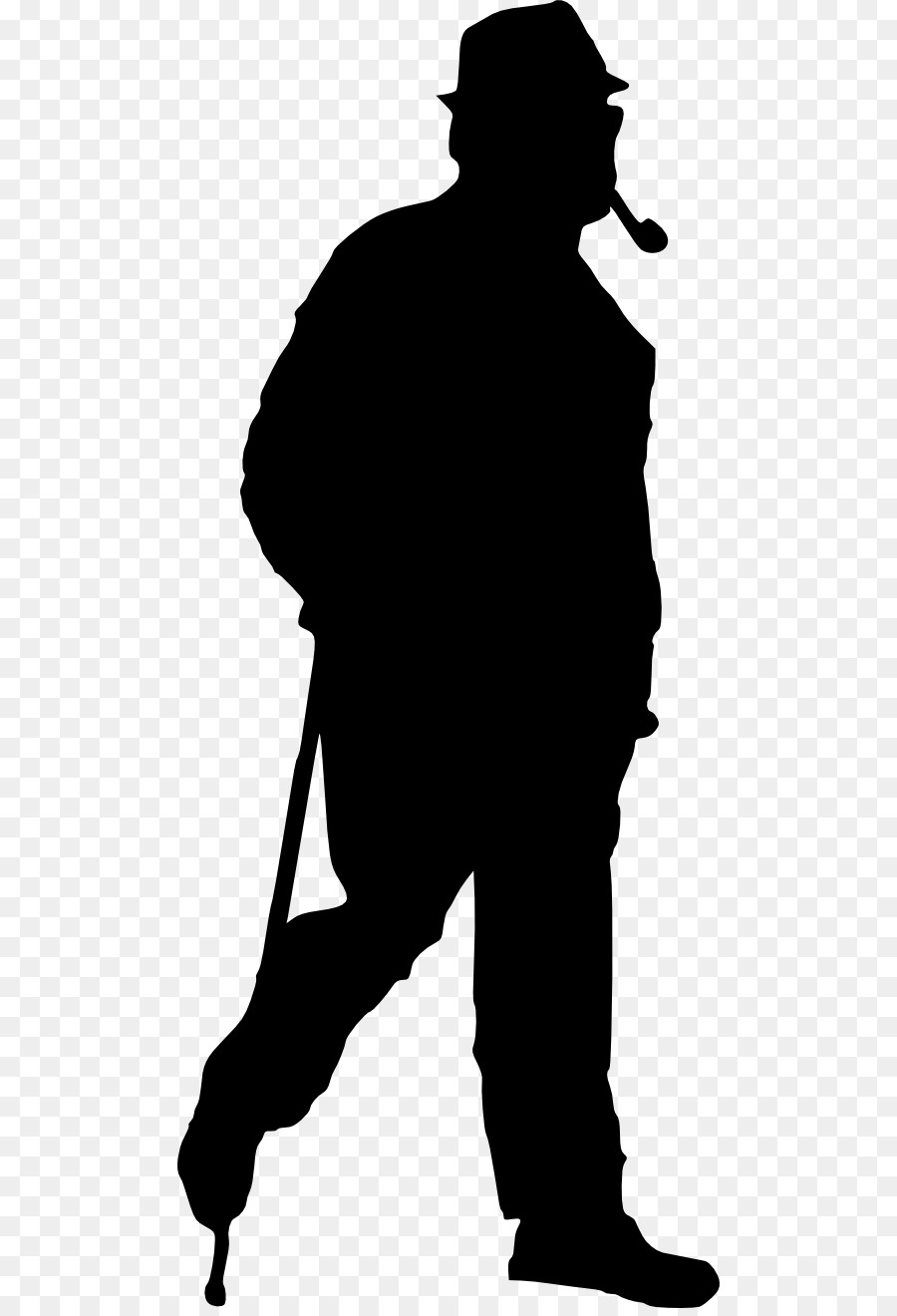 T-shirt Hat Suit Clothing - A silhouette of a man with a hat png ...