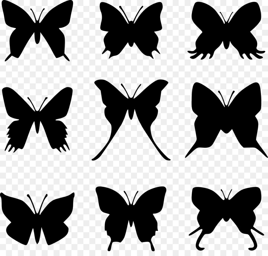 Butterfly Silhouette Clip art - butterfly decoration png download - 1745*1636 - Free Transparent Butterfly png Download.