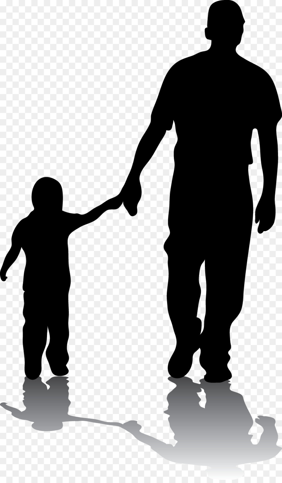 Father Silhouette Son Daughter Family - father png download - 918*1561 ...